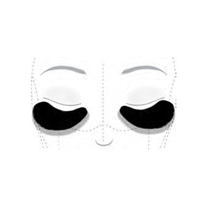 Celestial Black Diamond  Eye Mask (Set of 8)